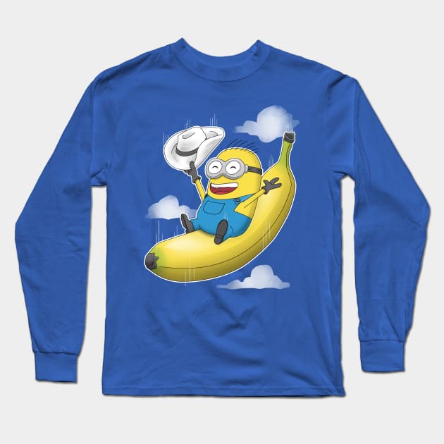 Banana Bomb Long Sleeve T-Shirt by Andriu